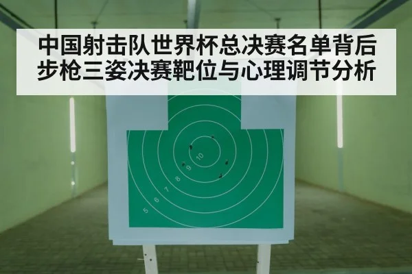 中国射击队世界杯总决赛名单背后步枪三姿决赛靶位与心理调节分析